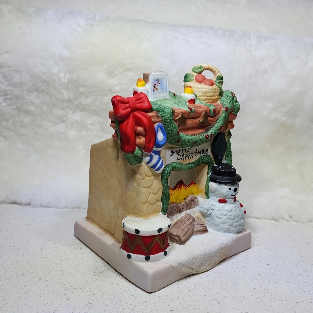 Vintage Porcelain Fireplace Candle holder - Picture 2 of 16